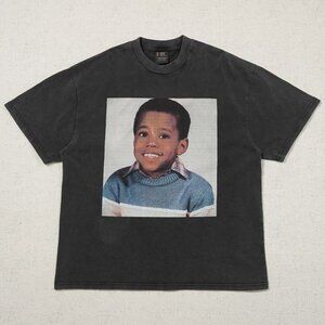 Kanye West Ye Vintage Retro Childhood Portrait Print Short Sleeves